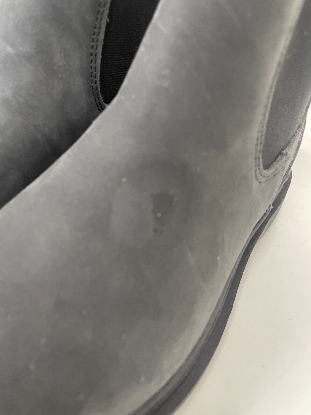 Zara Kids 31EU Goring Elastic Leather Ankle Boots Charcoal Gray 2137/030/802