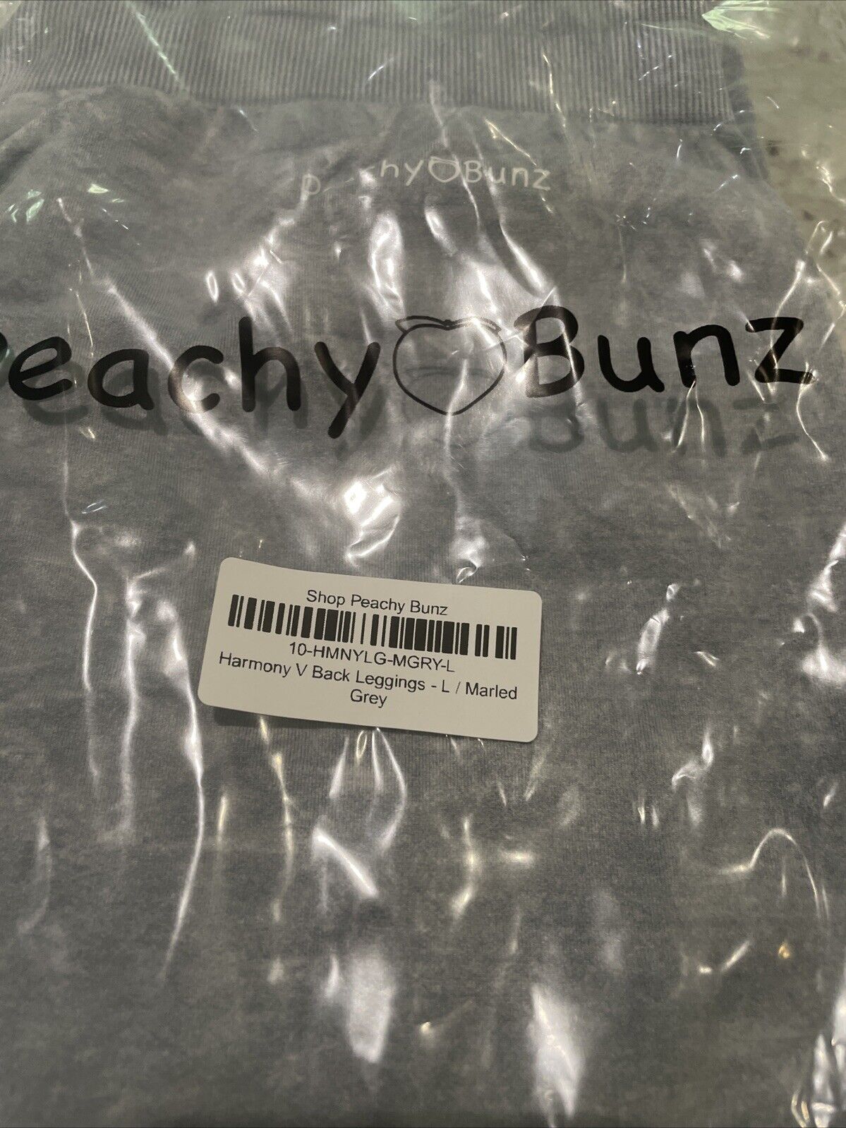 Peachy Bunz Women’s L Leggings Workout Athletic Harmony V Back Lot Of 2 Black