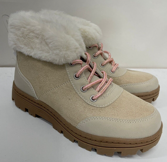 Carters Girls 2Y Faux Fur Boots Cold Weather Winter Magic Beige 999 Gold