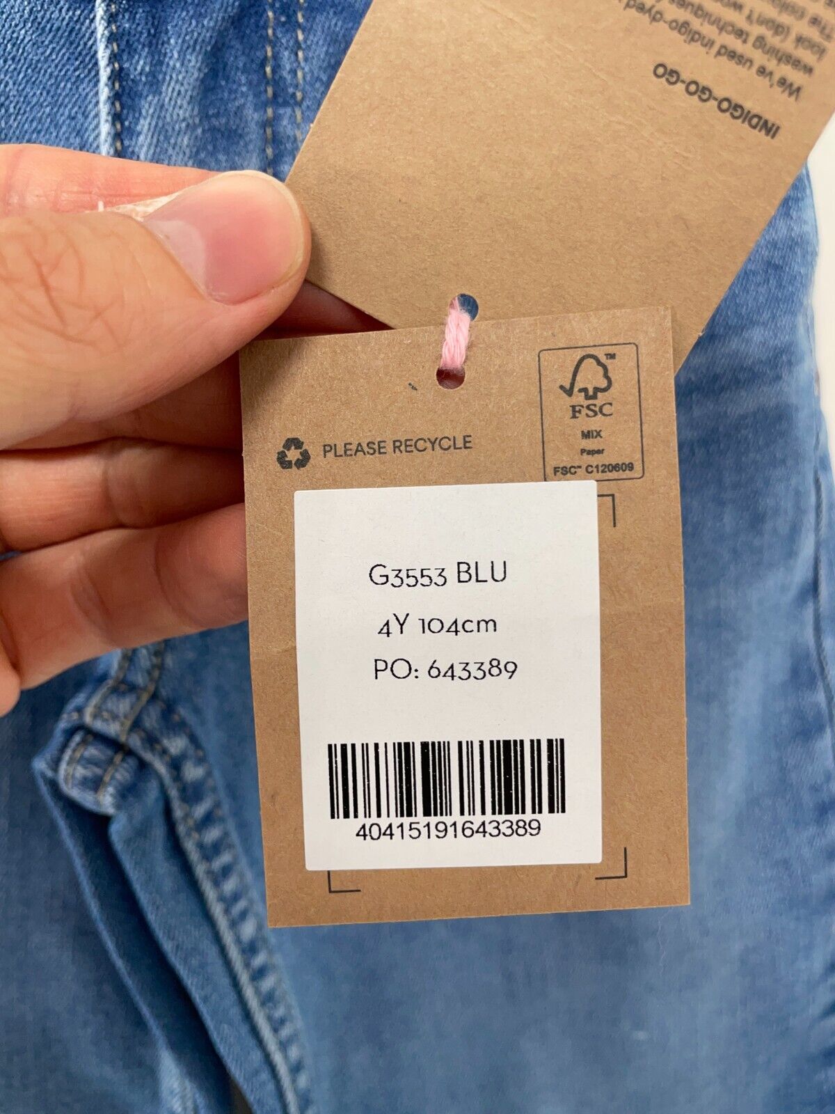 Boden Girls 4 Straight Leg Flare Jeans Light Denim Cropped Blue 5 Pockets G3553