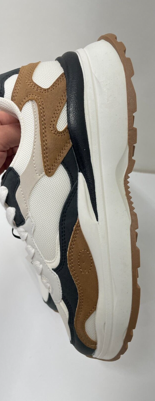Bershka Mens 39/6 Multi-Piece Mesh Trainers Chunky Colorblock Shoes Sneaker