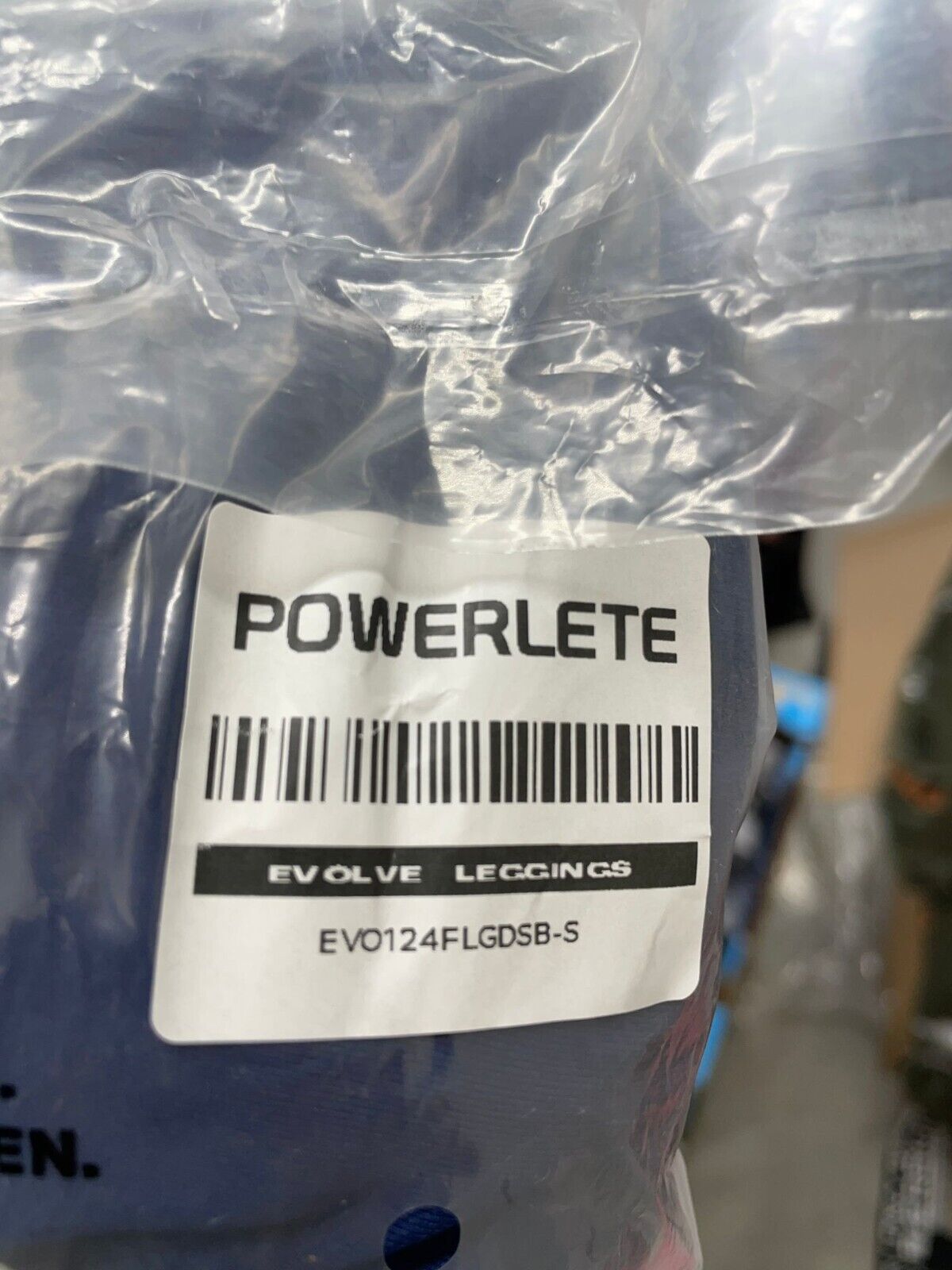 Powerlete Womens S Evolve Legging Workout Athletic Gym Deep Sea Blue Scrunch