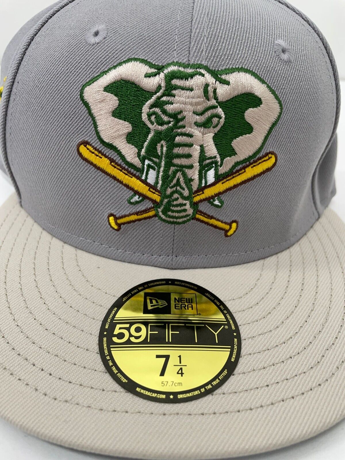 Oakland Athletics A's Mens 7 1/4 Gray Stone Hat Baseball MLB 30th Anniversary