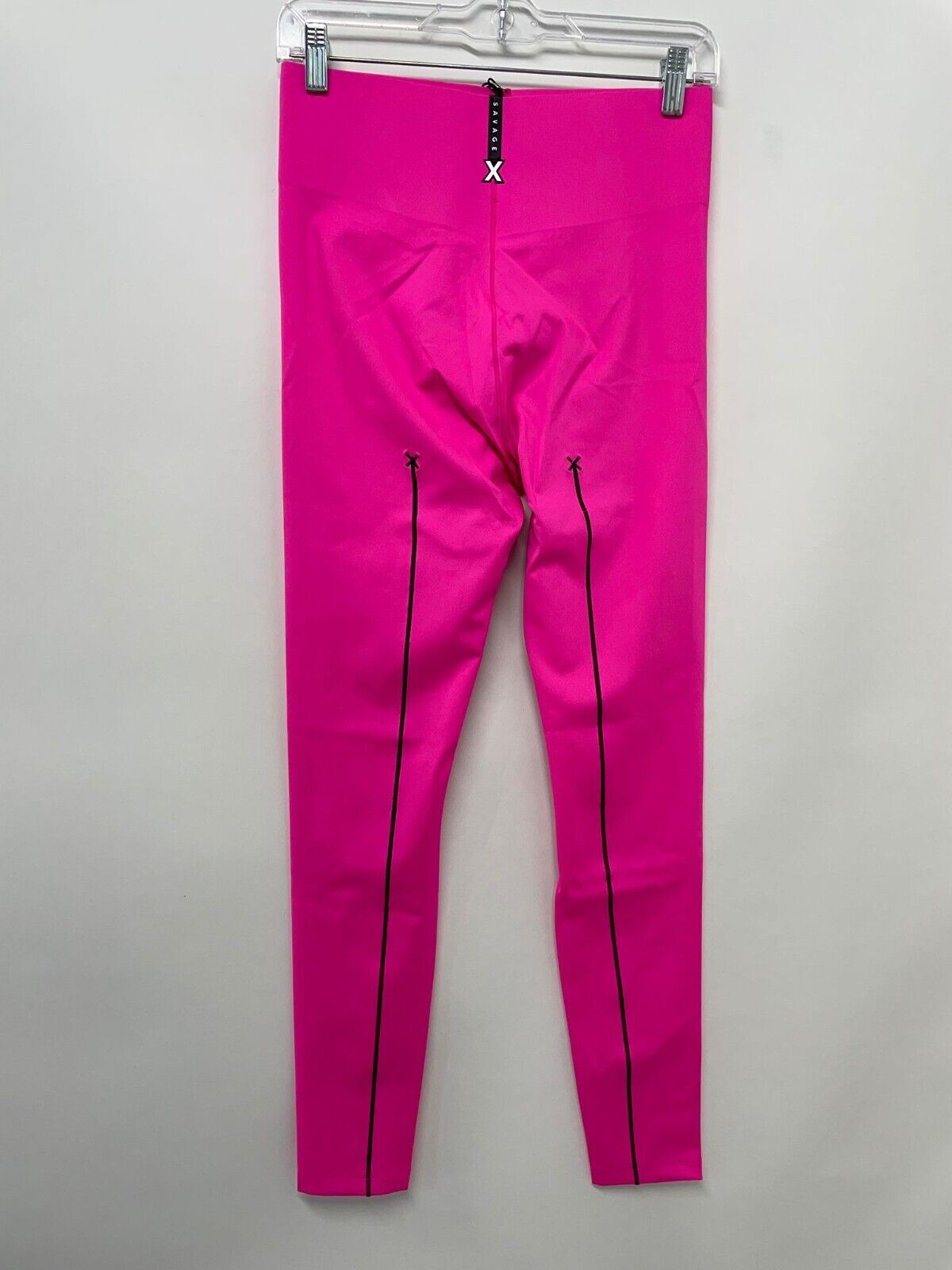 Savage Fenty Women's L Hotline Leggings Full Length Pink Highlighter High Waist