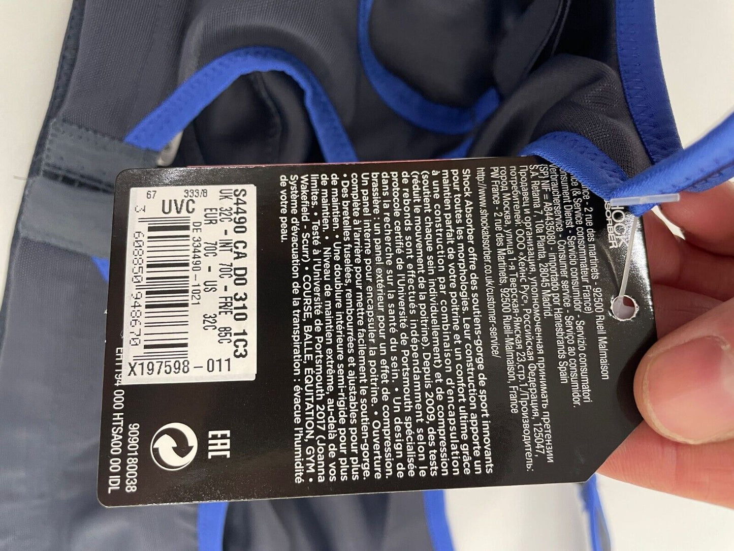 Shock Absorber Womens S4490 Multi Sport High Impact Sports Bra Max Support