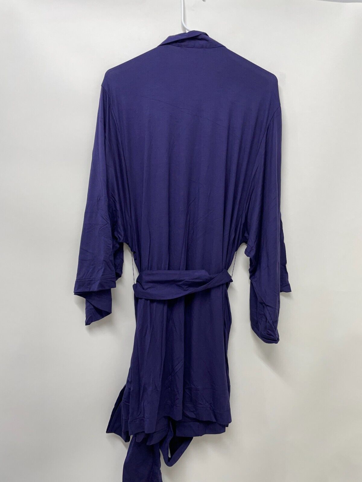 Savage Fenty Women's M/L A Peek Behind the Lace Robe Navy Blue Sheer Floral NEW