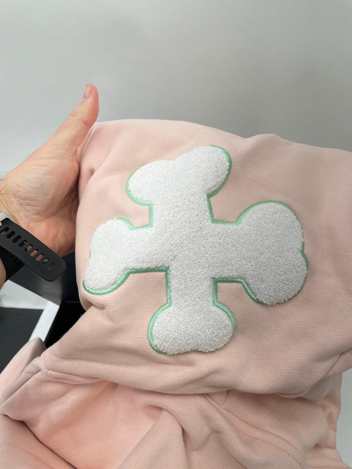 H4X Adult Mens M Pink Woo Wooshi Plush & Pullover Hoodie Oversize Basewear