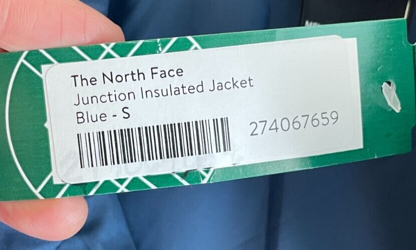 The North Face Mens S Junction Insulated Full Zip Puffer Jacket Blue NF0A5GDC