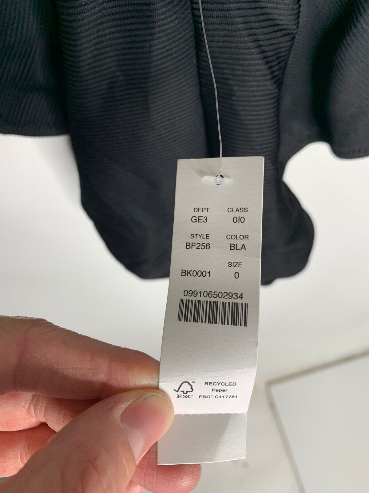 J Crew Womens 0 Black BF256 Long Torso Ribbed Square Neck One Piece Swimsuit