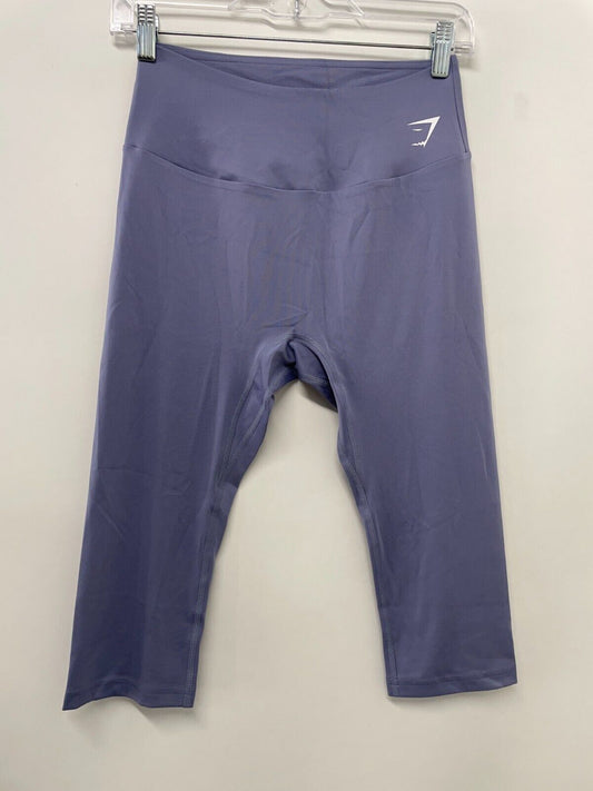 Gymshark Women's L Training Cropped Leggings Light Blue High Rise GLLG4716 NWT