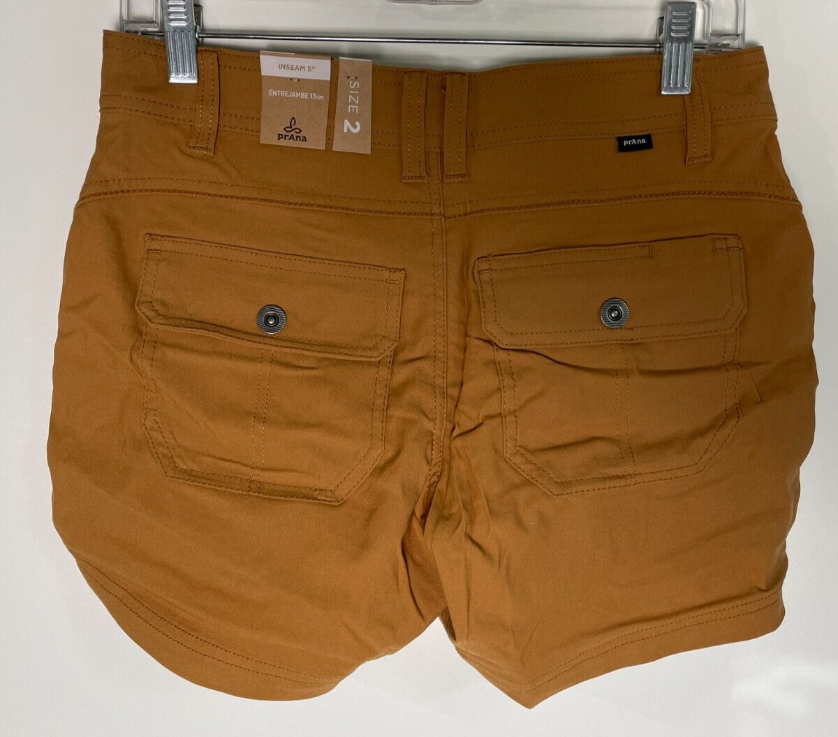 PrAna Women's 2 Halle Shorts II Earthbound UPF 50+ Lightweight Outdoor 1971191