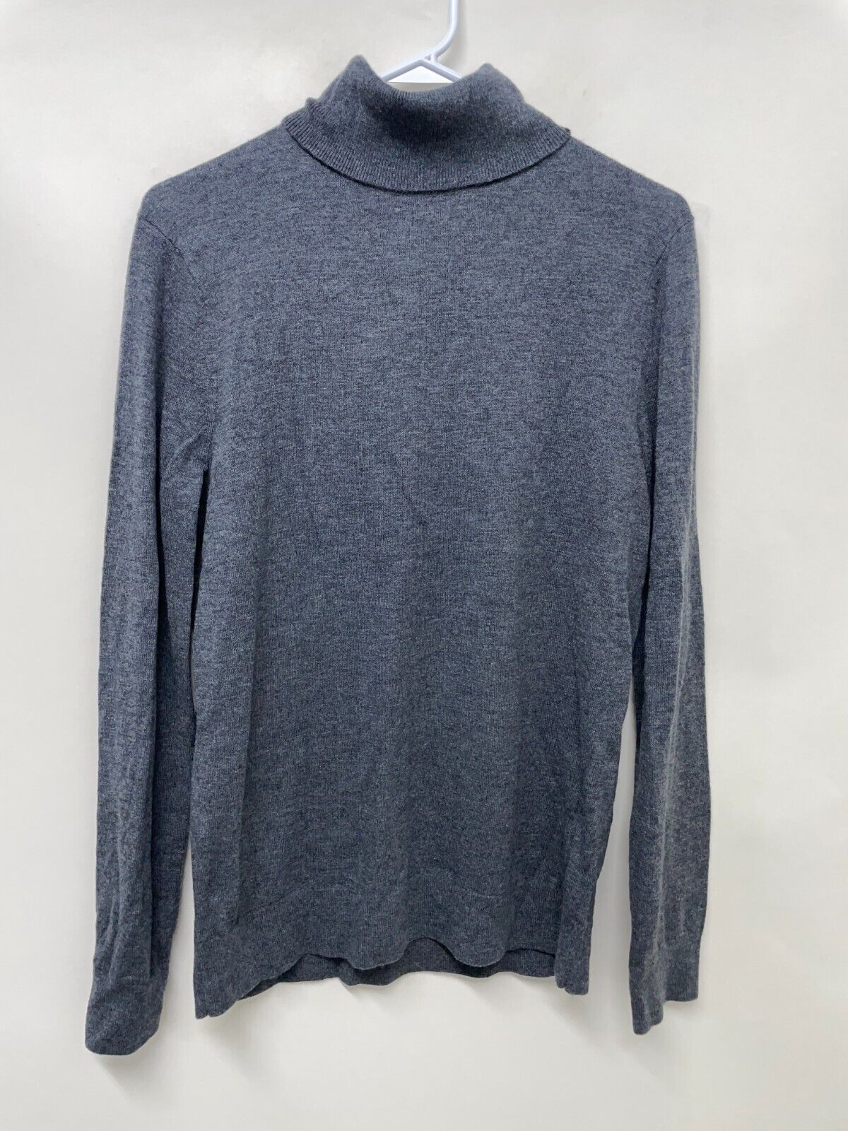 Theory Mens S Vilass Wool-Blend Turtleneck Sweater Gray Long Sleeve K0781711
