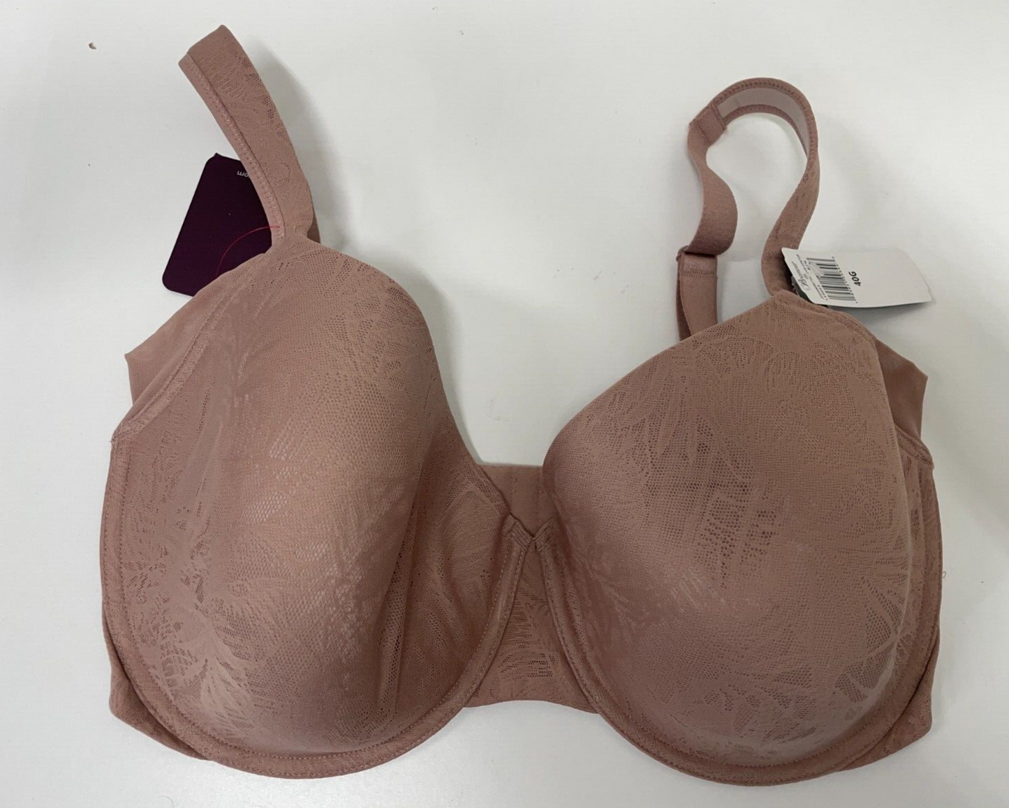 Paramour Felina Women's 40G Full Figure Jessamine Contour Bra Rose Tan 135083