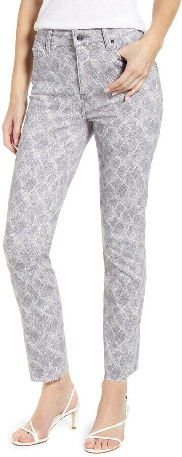Paige Womens 31 Viper Snake Print Hoxton Slim Skinny Jeans High Waist Ankle
