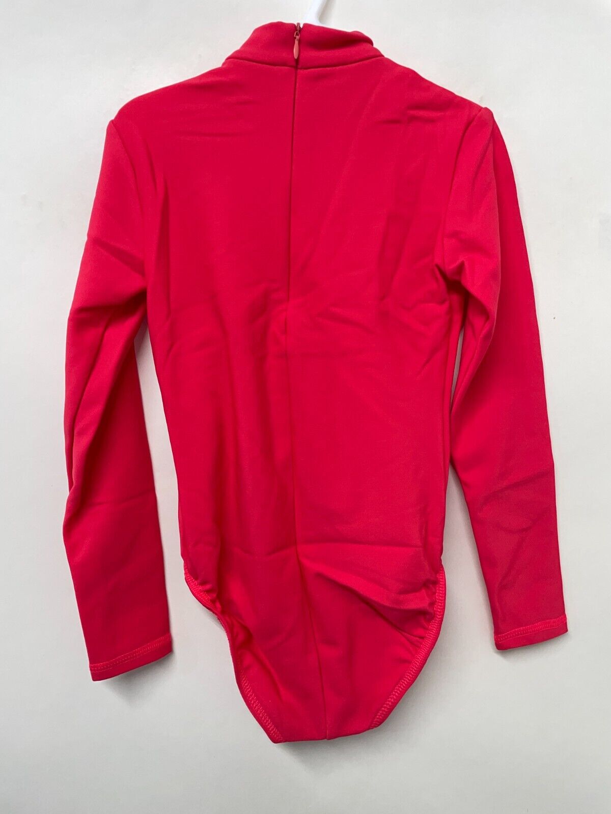 IceDress Childrens XS Thermal Bodysuit Coral Long Sleeve Figure Skating Leotard