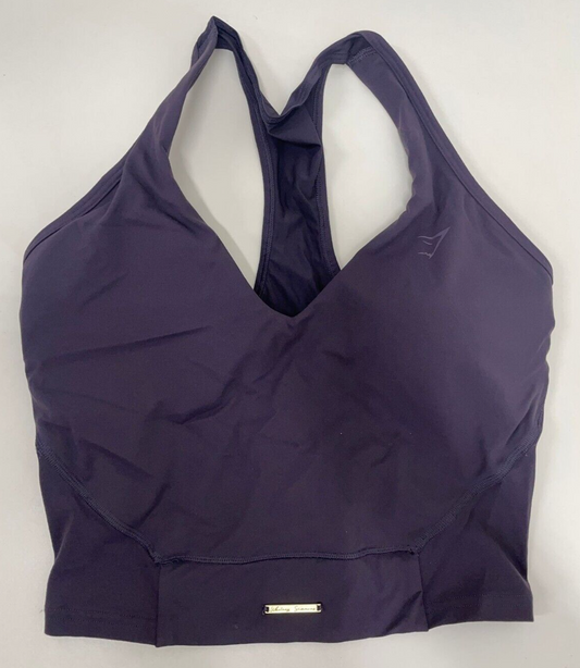 Gymshark x Whitney Simmons Womens M Crop Tank Top Gym B3A3Q-UBM9 Indigo Navy