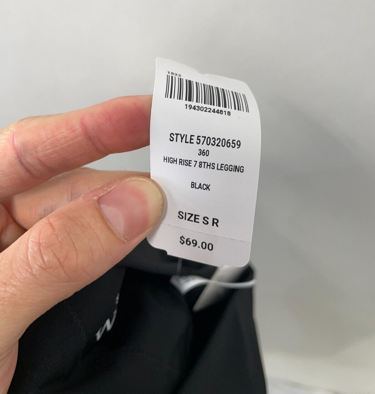 SOMA Women's S WKND 360 High-Rise 7/8 Leggings Black 25" Cropped Pocket NWT