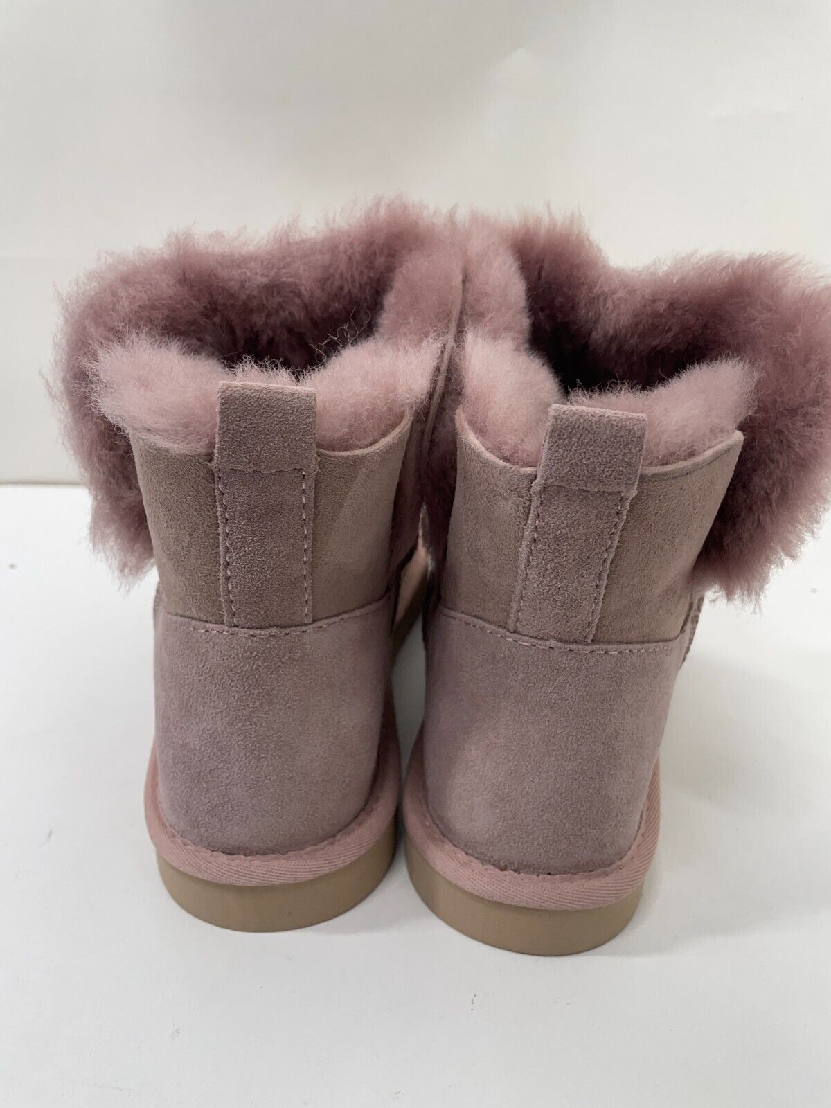 Fireside by Dearfoams Womens 10 Perth Genuine Shearling Foldover Boot Slipper