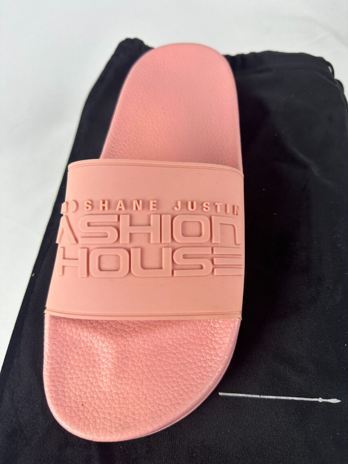 Shane Justin Womens 38EU Fashion House Slides Powder Pink Slip On Lightweight