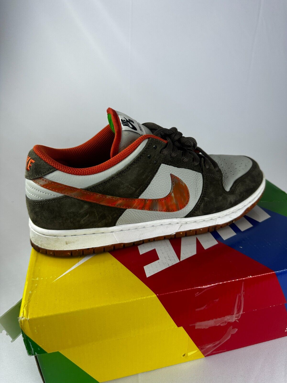 Nike Men's 10.5 Crushed D.C. x Dunk Low SB Golden Hour Skate DH7782 001 Shoes