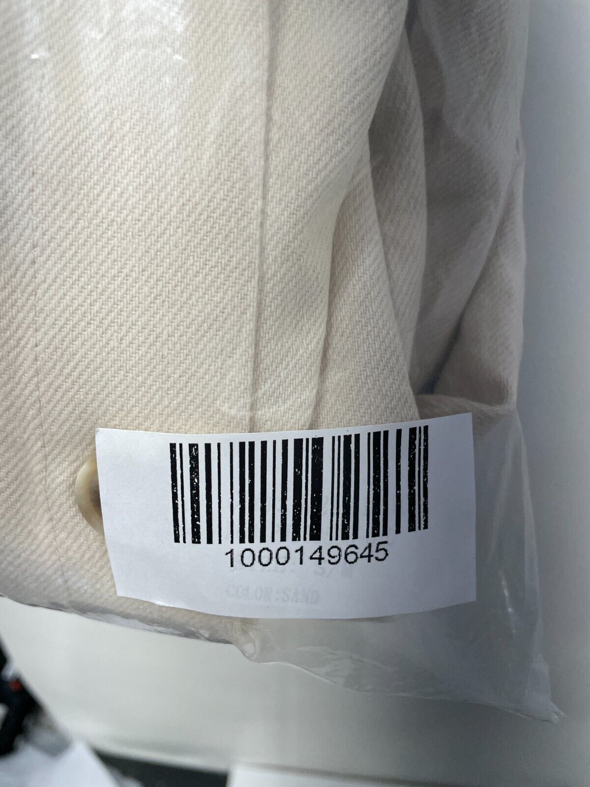 Wishlist Apparel Womens S Button Up Shirt Jacket Shacket Ivory Beige Flannel