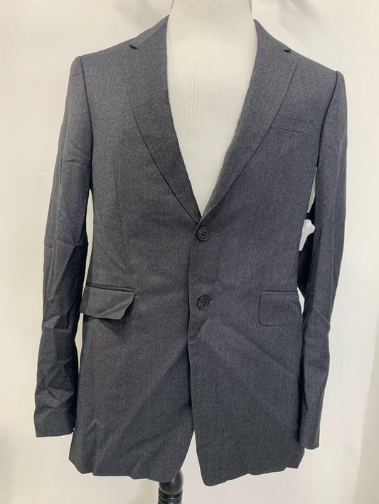 Burberry Womens 50R 40R Dark Gray Millbank Travel Suit Jacket Blazer Sport Coat