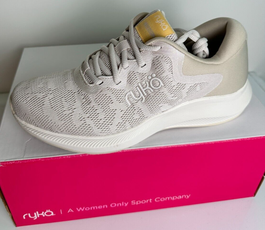 Ryka Women's 8 Frenzy Mesh Low Top Walking Shoe Sneaker Sand Beige I8633F1250