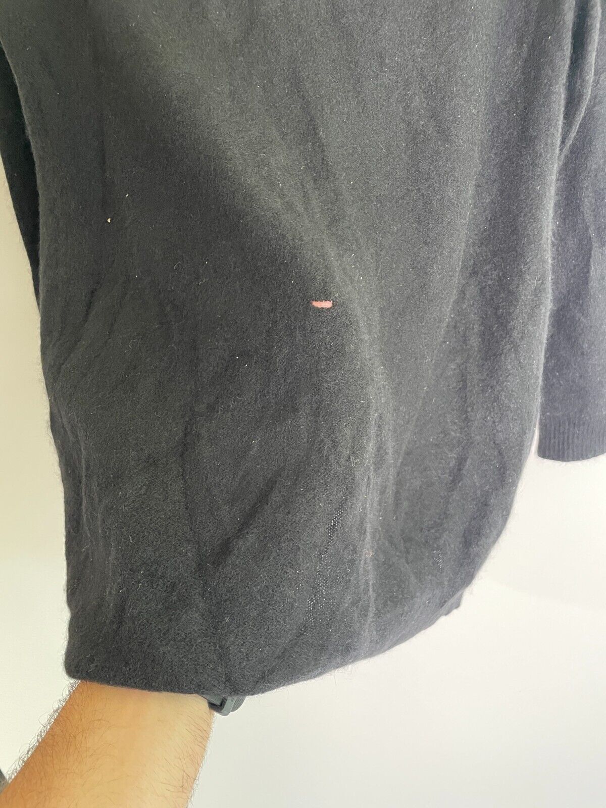 Charter Club Women's M Cashmere Open Front Cardigan Sweater Black Long Sleeve