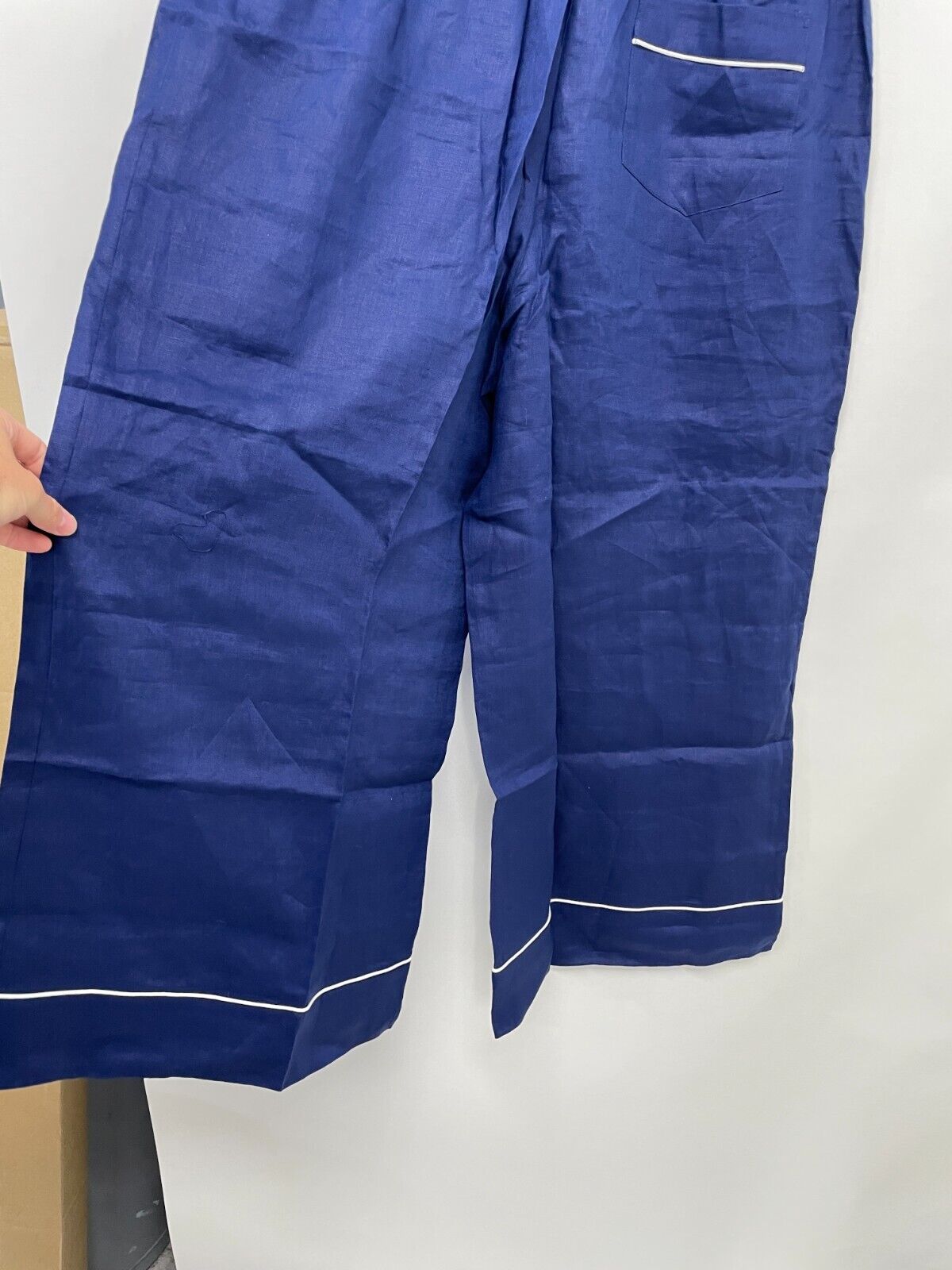 Hill House Women's Plus 2XL The Skylar Pant Navy 100% Navy Pull On Wide Leg NWT