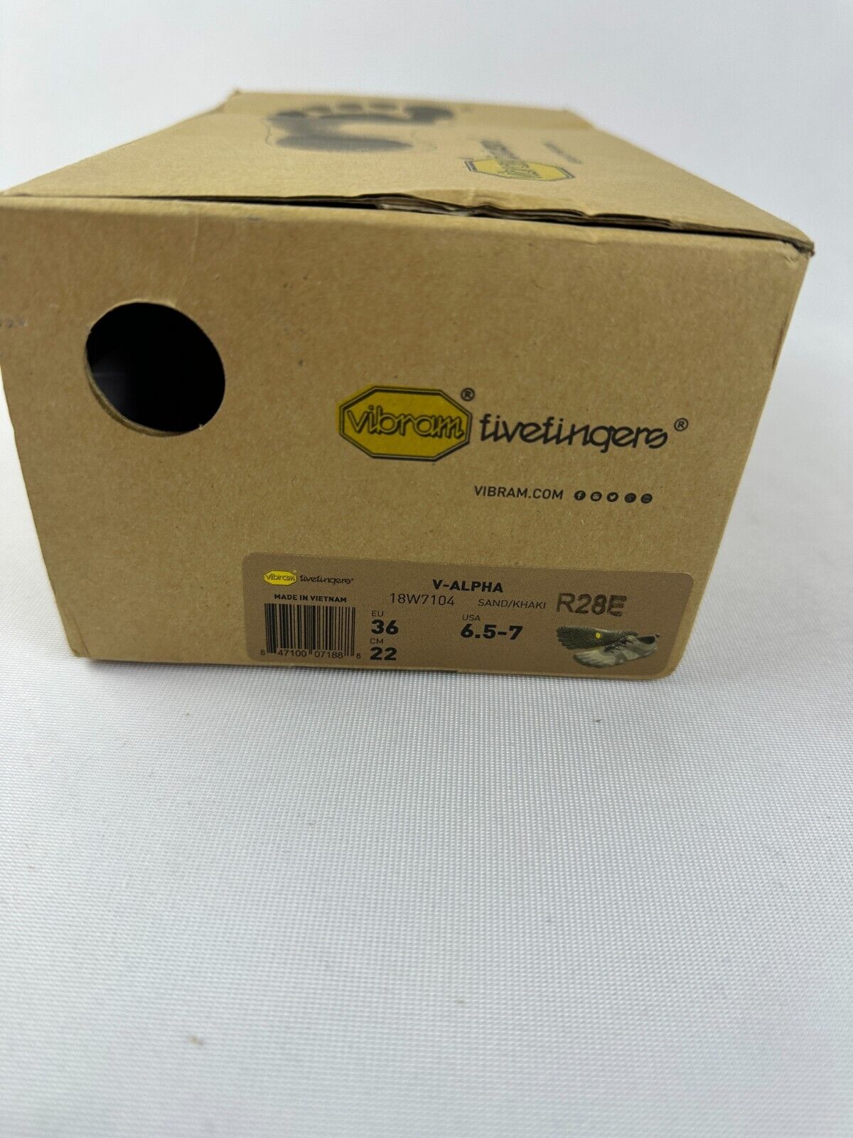 Vibram Fivefingers Mens 6.5 V-Alpha Zelená Khaki Outdoor Hiking Shoes 18W7104