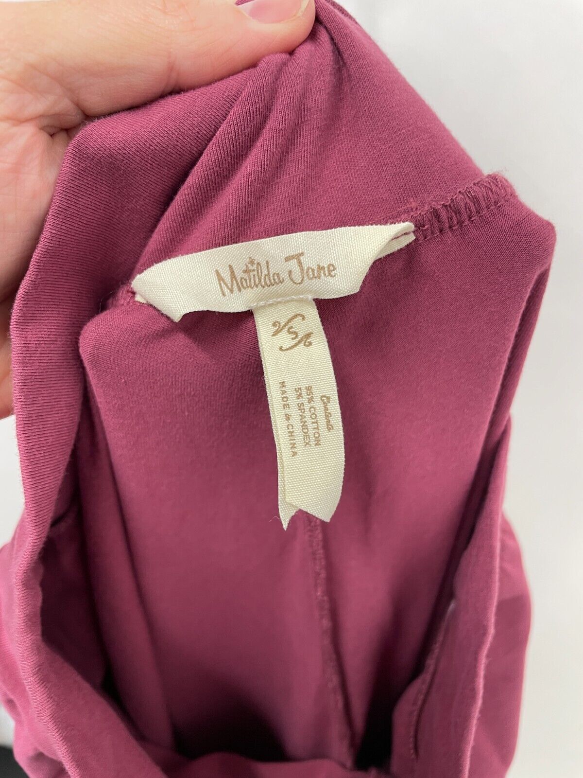 Matilda Jane Womens S Syllabus Big Ruffle Mauve Plum Flare Capri Leggings Pants