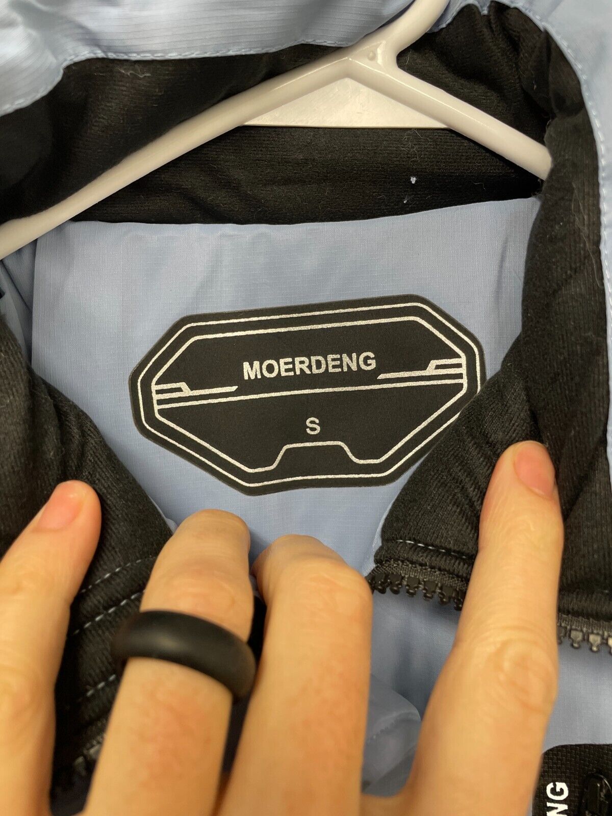 Moerdeng Womens S Waterproof Ski Jacket Blue Hooded Winter Snow Coat LIN816B