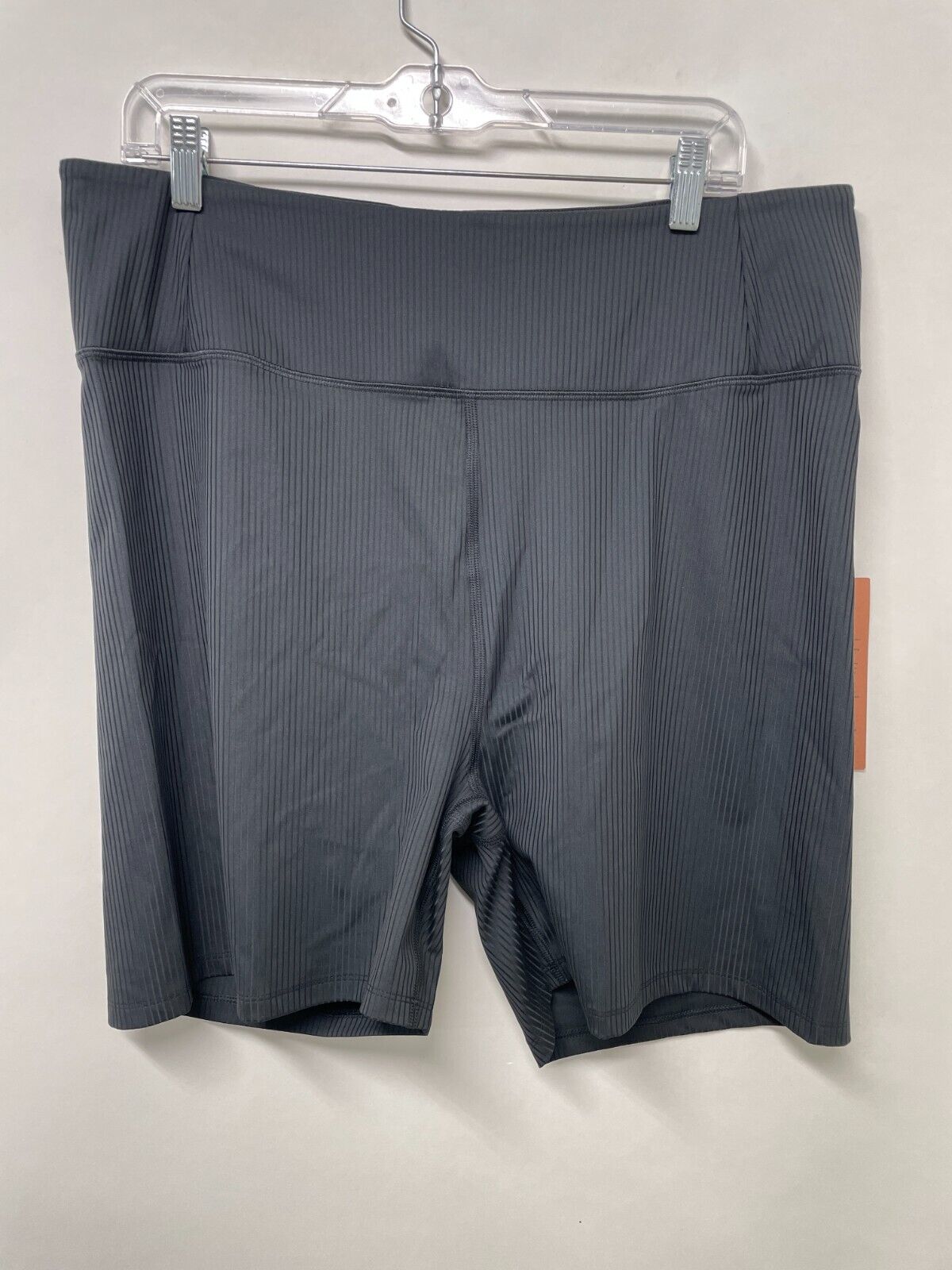 Girlfriend Collective Women's Plus XXXL RIB High-Rise Bike Short Black 8.5" NWT