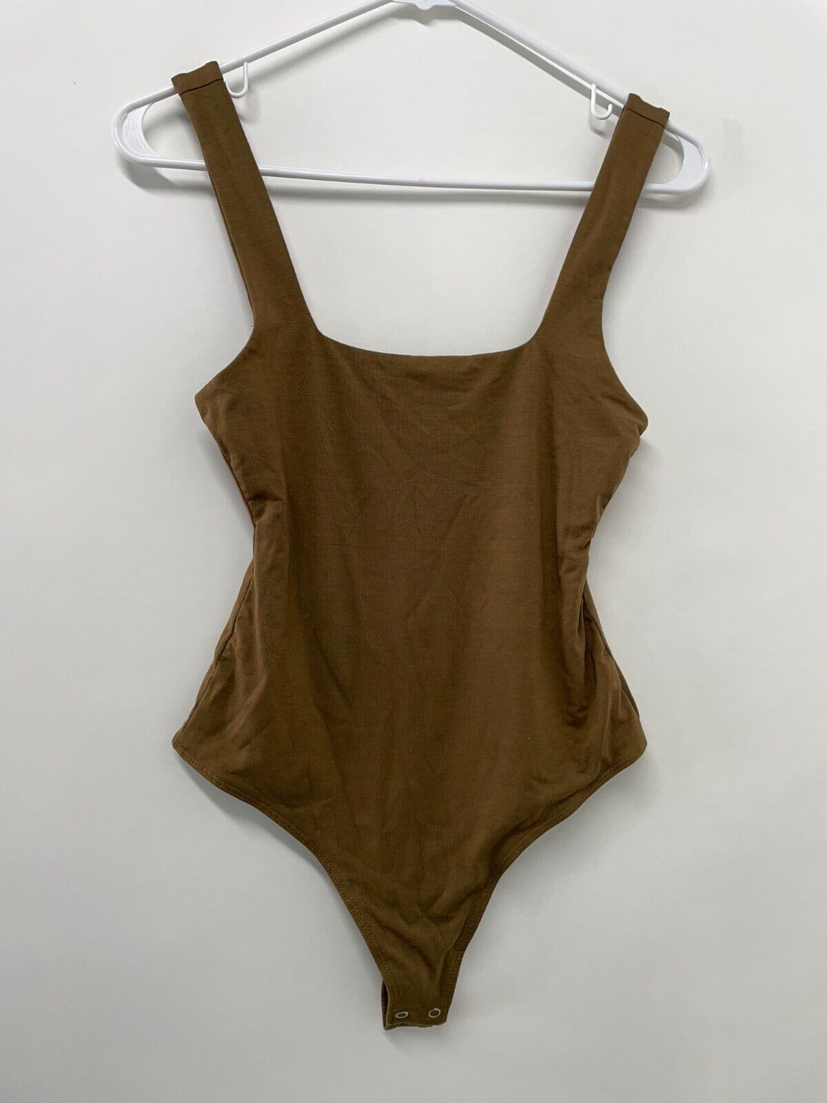Good American Womens 1 The Modern Tank Top Bodysuit Sepia Brown Sleeveless