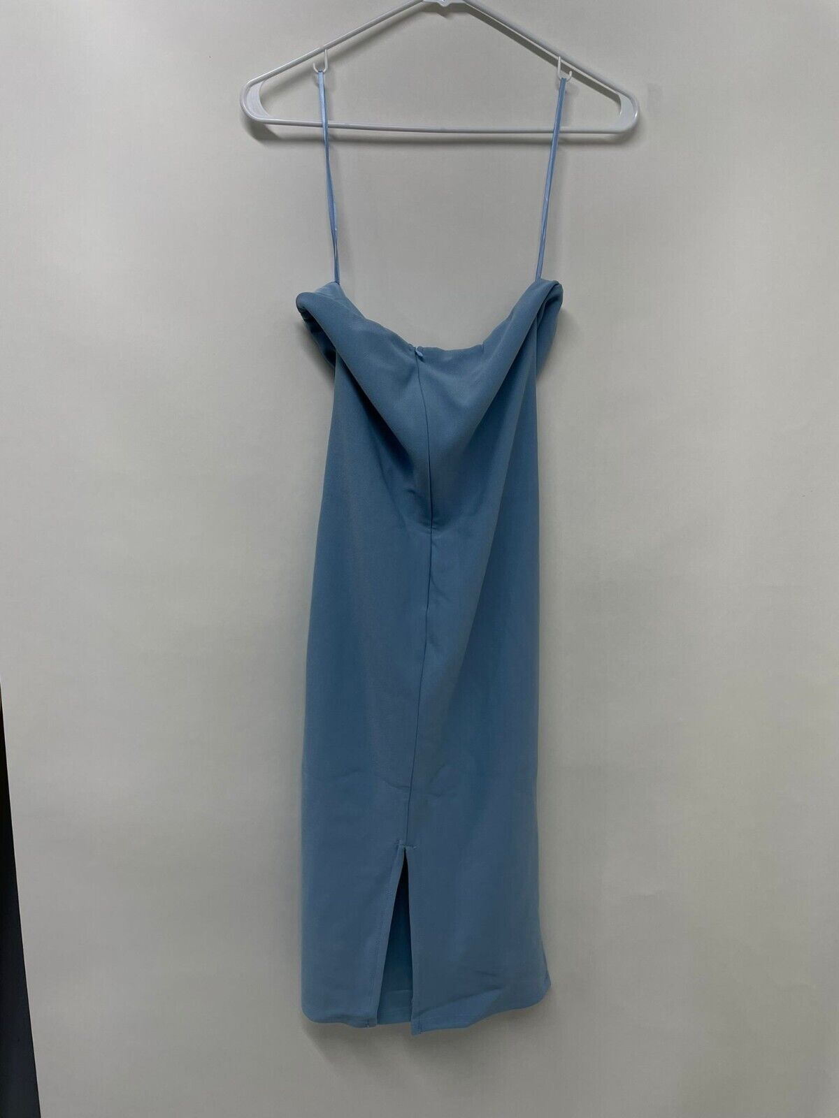 Petal + Pup Womens 8 Whitehaven Strapless Crepe Dress Cocktail Light Blue Ruched