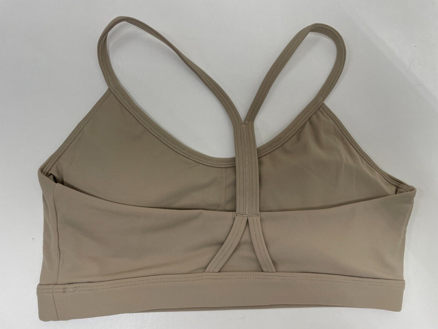 Powerlete Womens S Evolve Sports Bra Dark Stone Beige Medium Support Lightweight