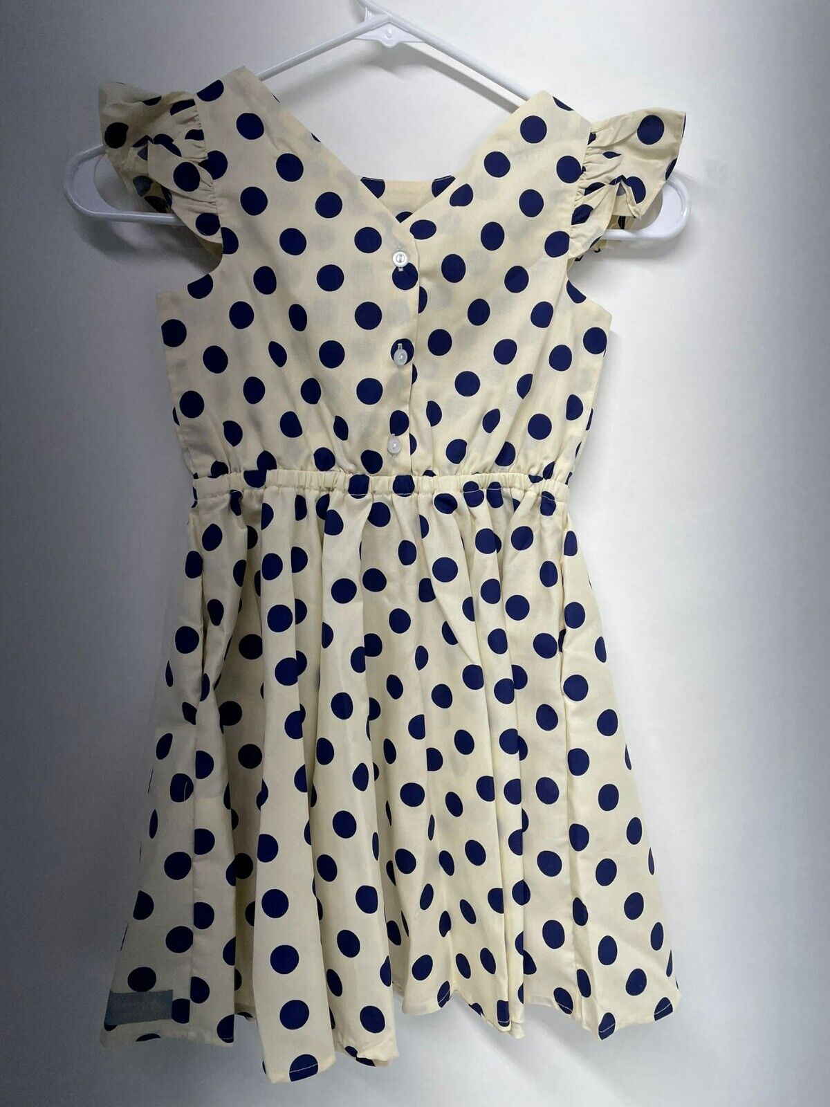 Eleanor Rose Girls 6/7 Bessie Dress French Blue Dot Splendid Sunrise Fit Flare