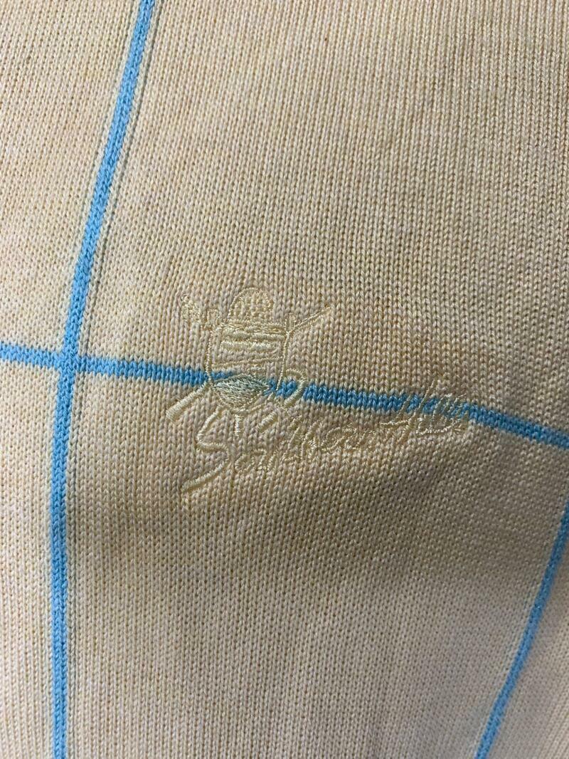 Peter Millar Men XL Yellow Silk Cashmere Southern Hills Golf Quarter Zip Sweater