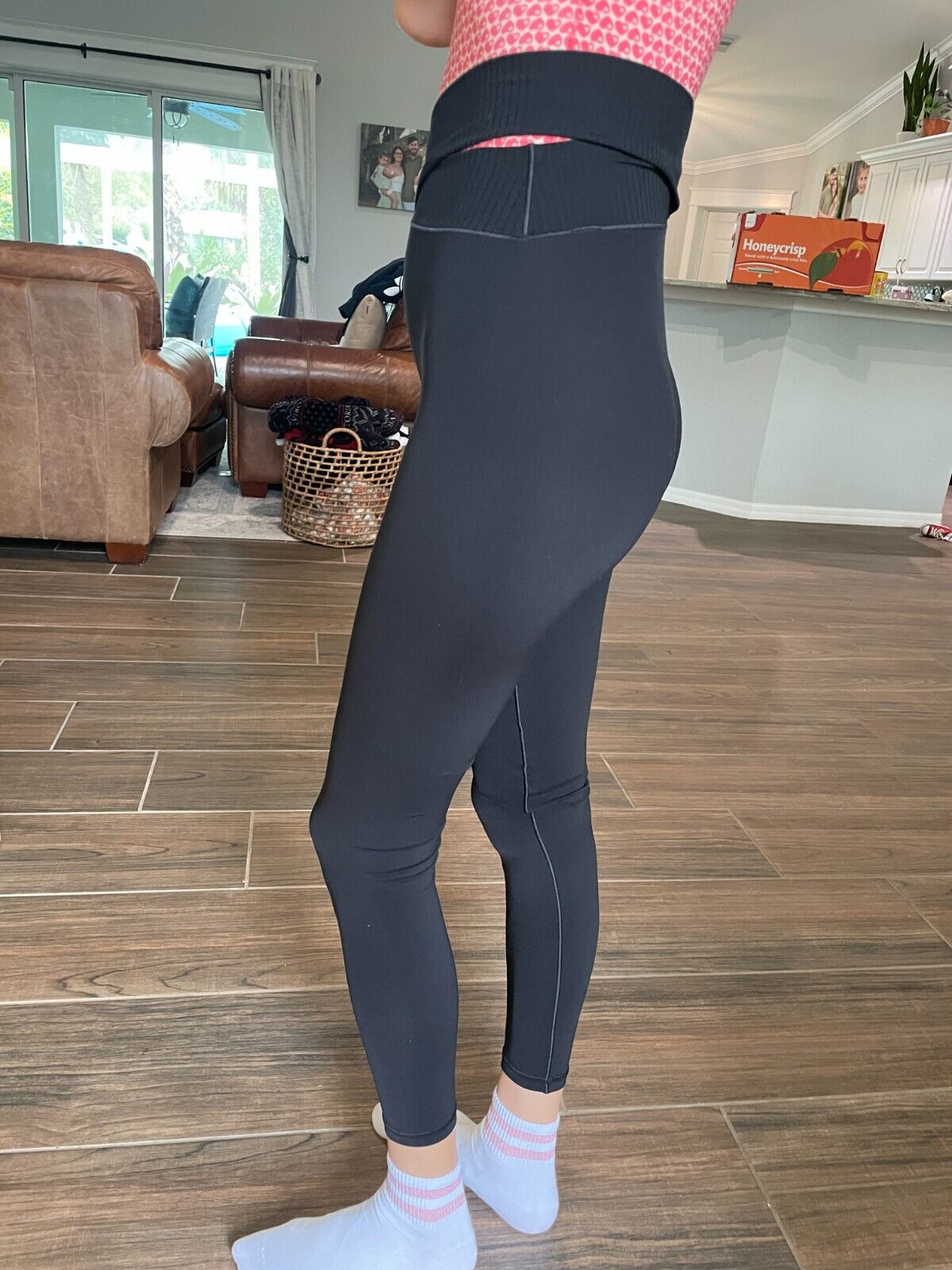 Offline by Aerie Womens XS Real Me Cut Out Leggings Black High-Waist Yoga Pant