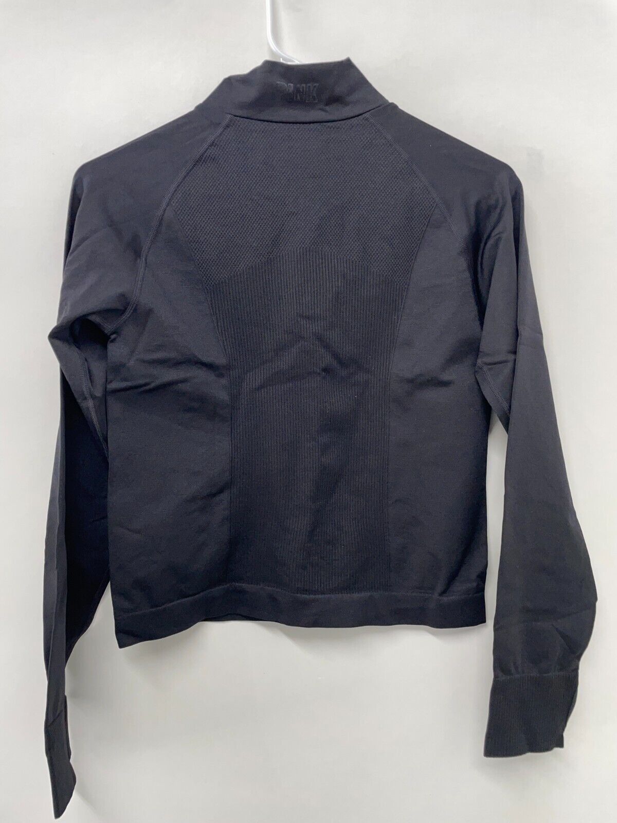 PINK Victoria's Secret Women's M/L Everyday Seamless Cropped Quarter-Zip Black