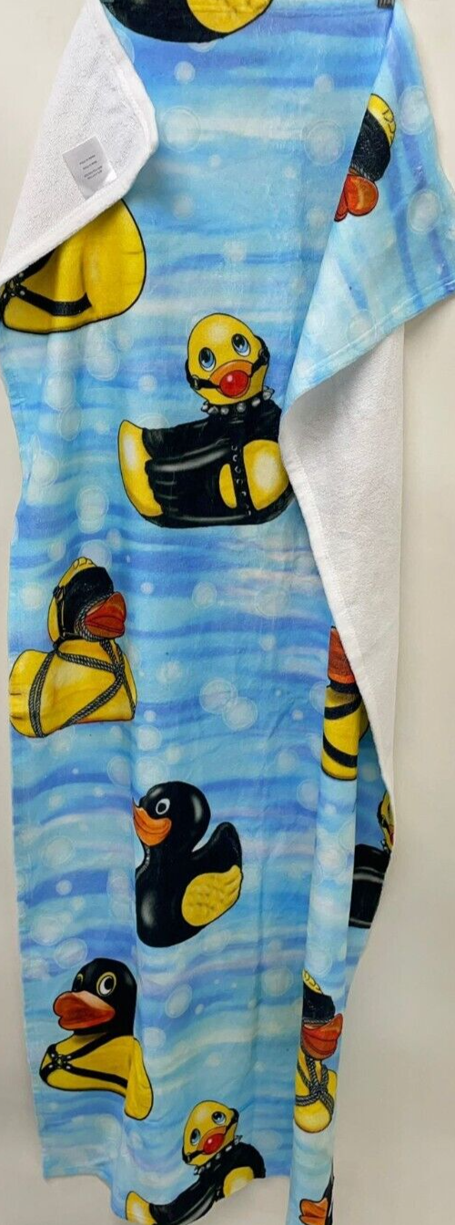 Cub and Bare SPLASH SWIMWEAR Naughty Ducks Beach Towel LBGTQ Gay Pride BSDM