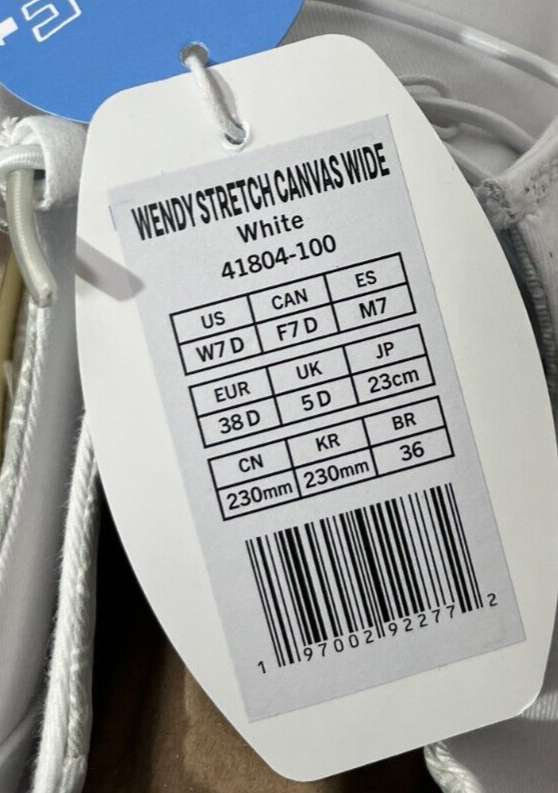Hey Dude Women's 7D Wendy Stretch Canvas Wide Slip On Shoes White 41804-100