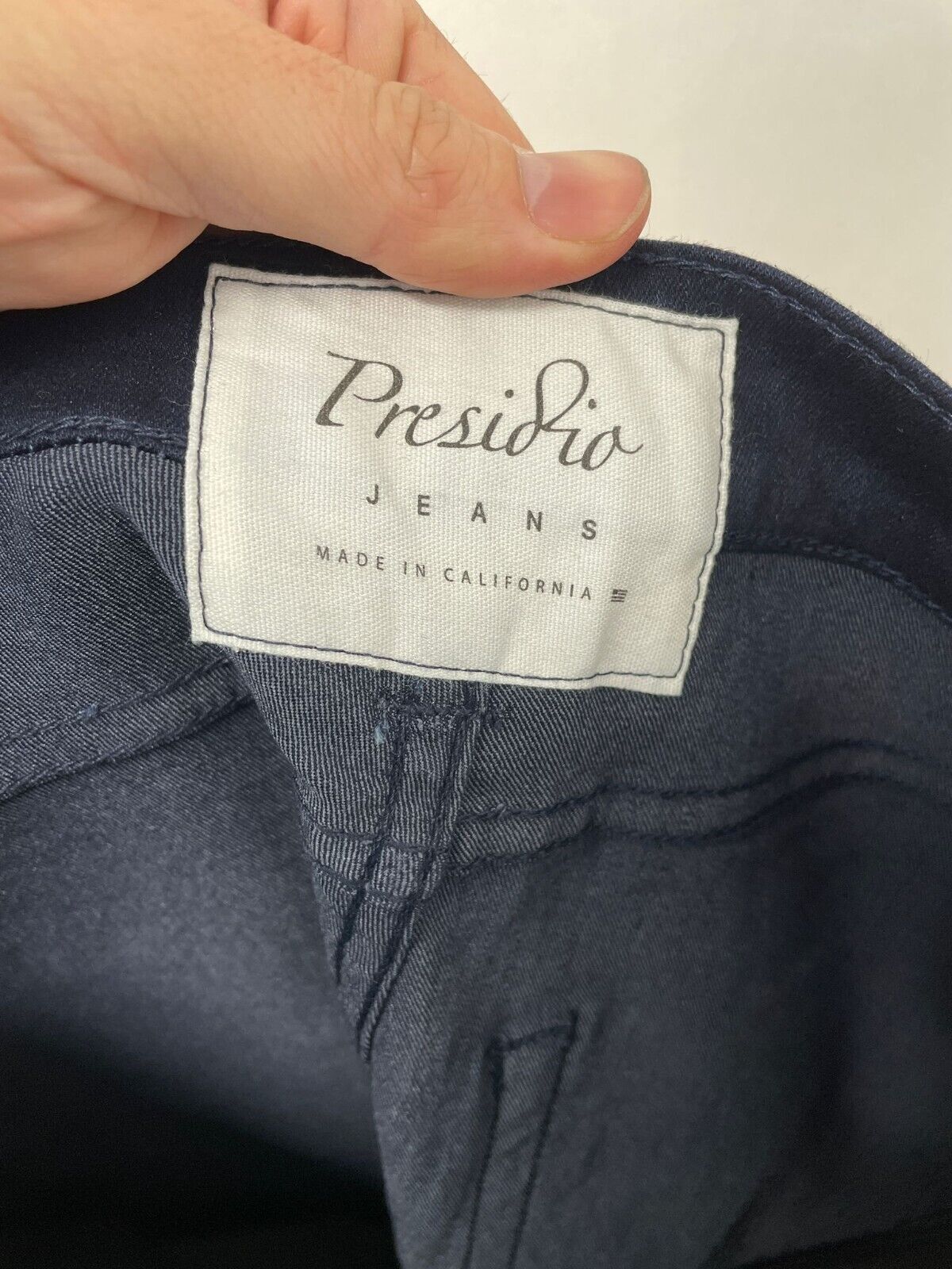 Presidio Mens 34 Dark Wash Stretch Slim Skinny Jeans Denim Pant Side Stripe