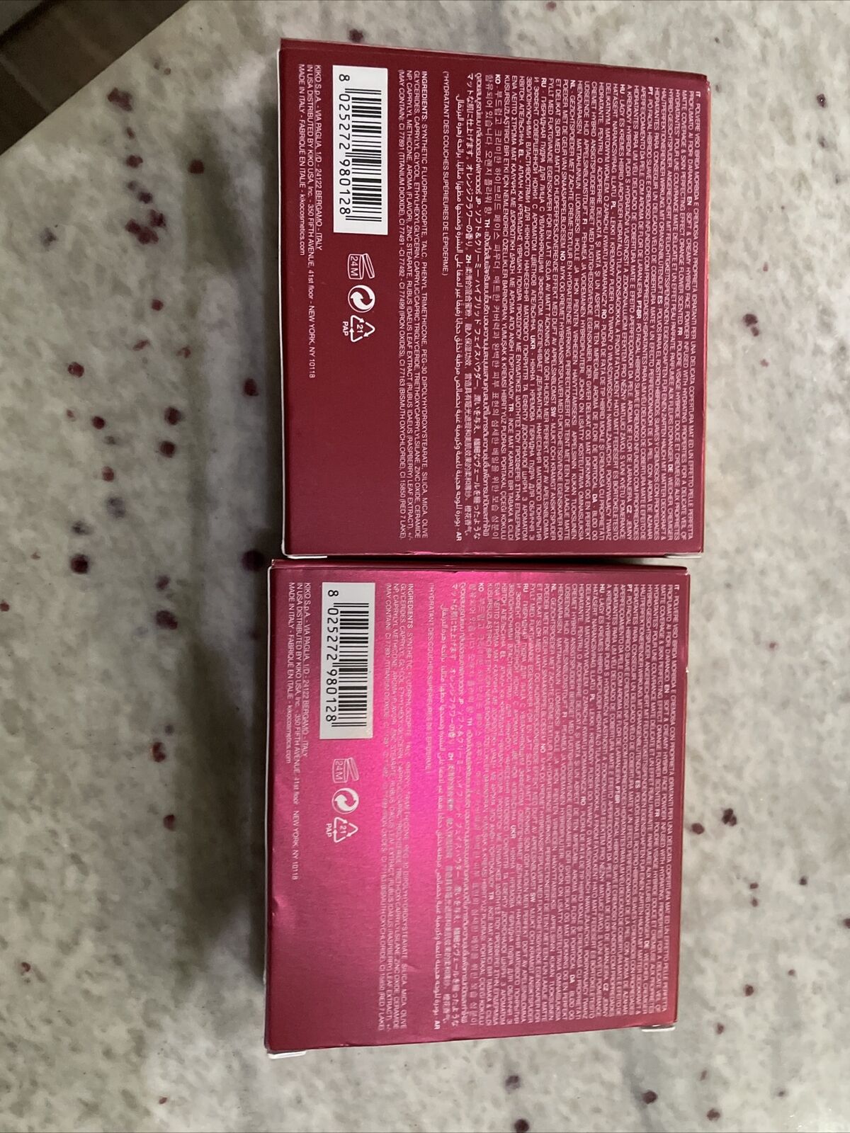 KIKO MILANO Lot Of 2 A Holiday Fable Hydra Infusion Matte Powder 10g Almond 05
