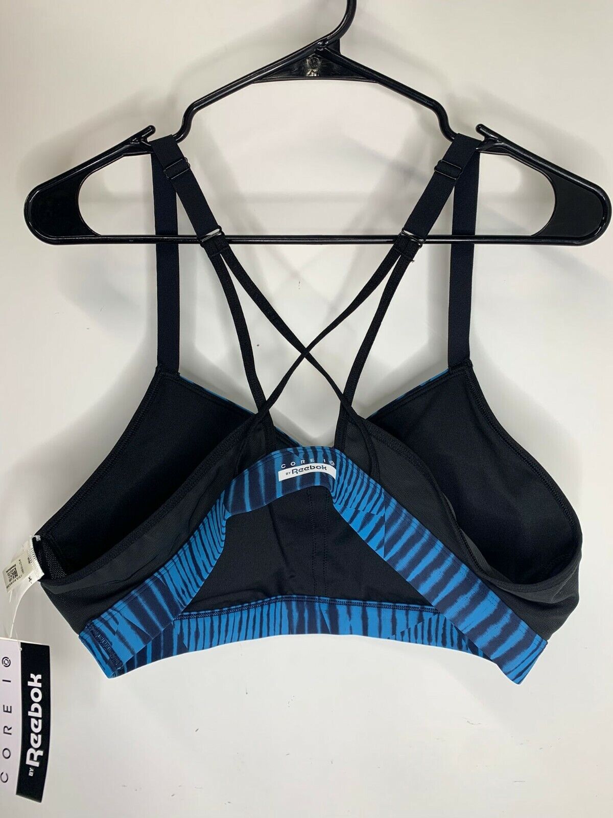 Core 10 Reebok Womens 2XL Lux Strappy Sports Bra Navy Medium Support