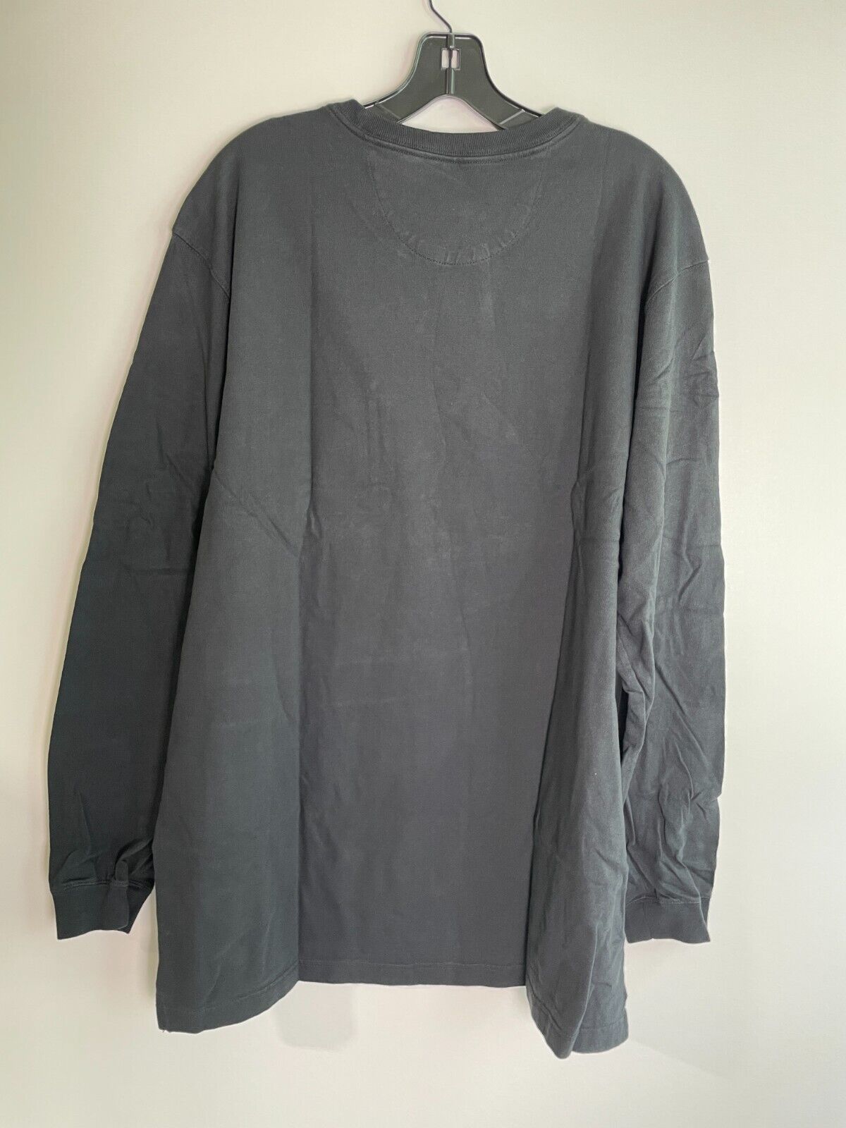 Duluth Mens L Longtail T Standard Fit Long Sleeve Pocket Tee T Shirt Black 80616