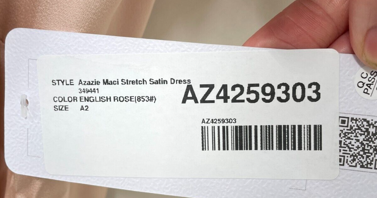 Azazie Womens A2 Maci A-Line Pleated Stretch Satin Floor-Length Dress Pink Rose