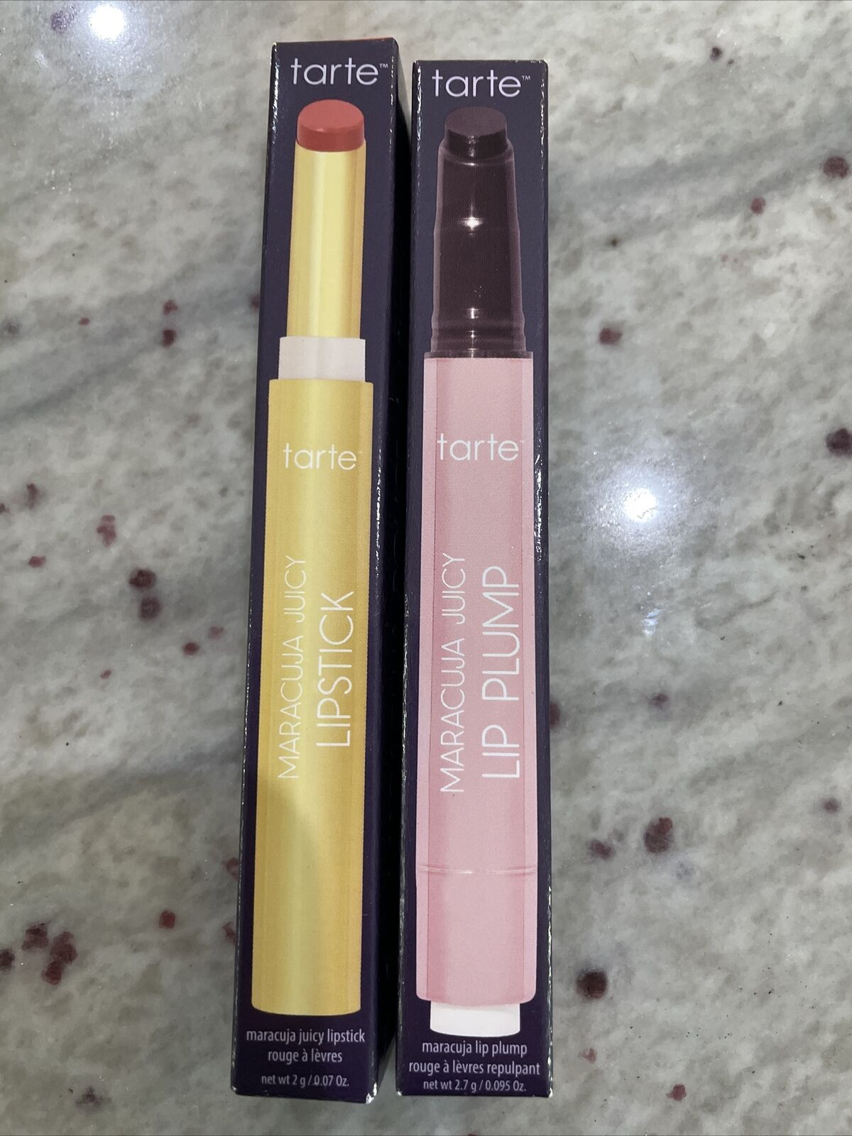 Tarte Lot Of 2 Maracuja Juicy Lip Pinky Coral Honeysuckle 2.7 g / 0.095 oz Gloss