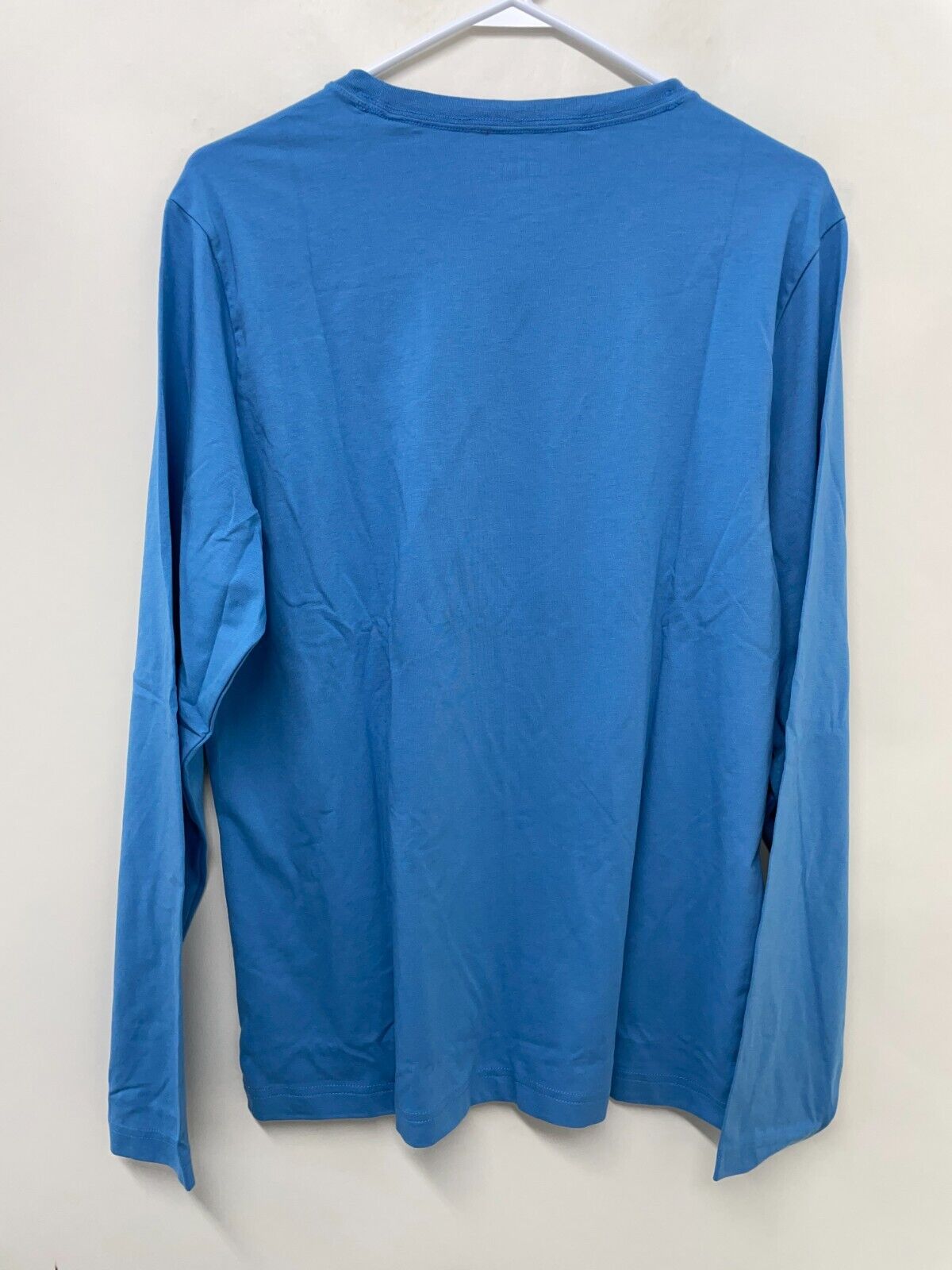 Rhone Mens L Element Long Sleeve Tee T Shirt Blue Crew Neck Lightweight Comfort