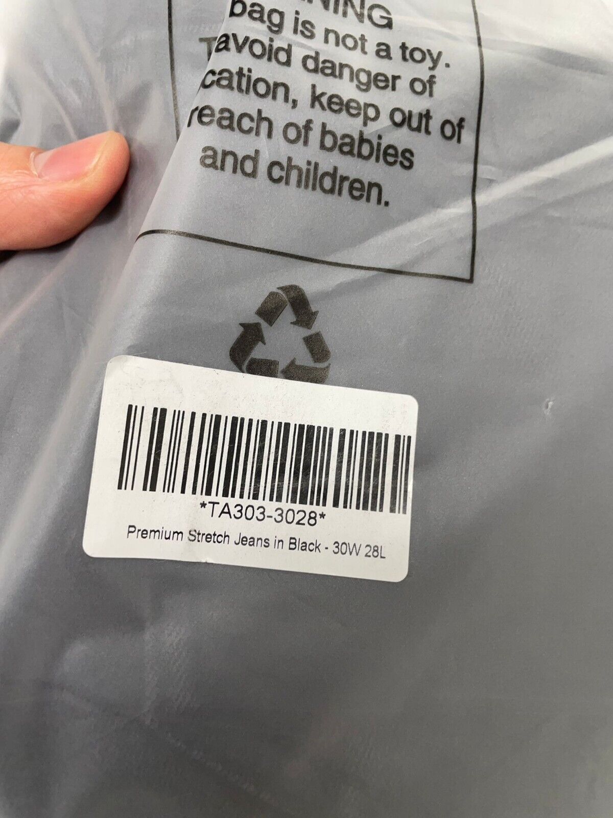 Tailored Athlete Mens 26x28 Premium Stretch Jeans Black Athletic Fit Denim 30x28